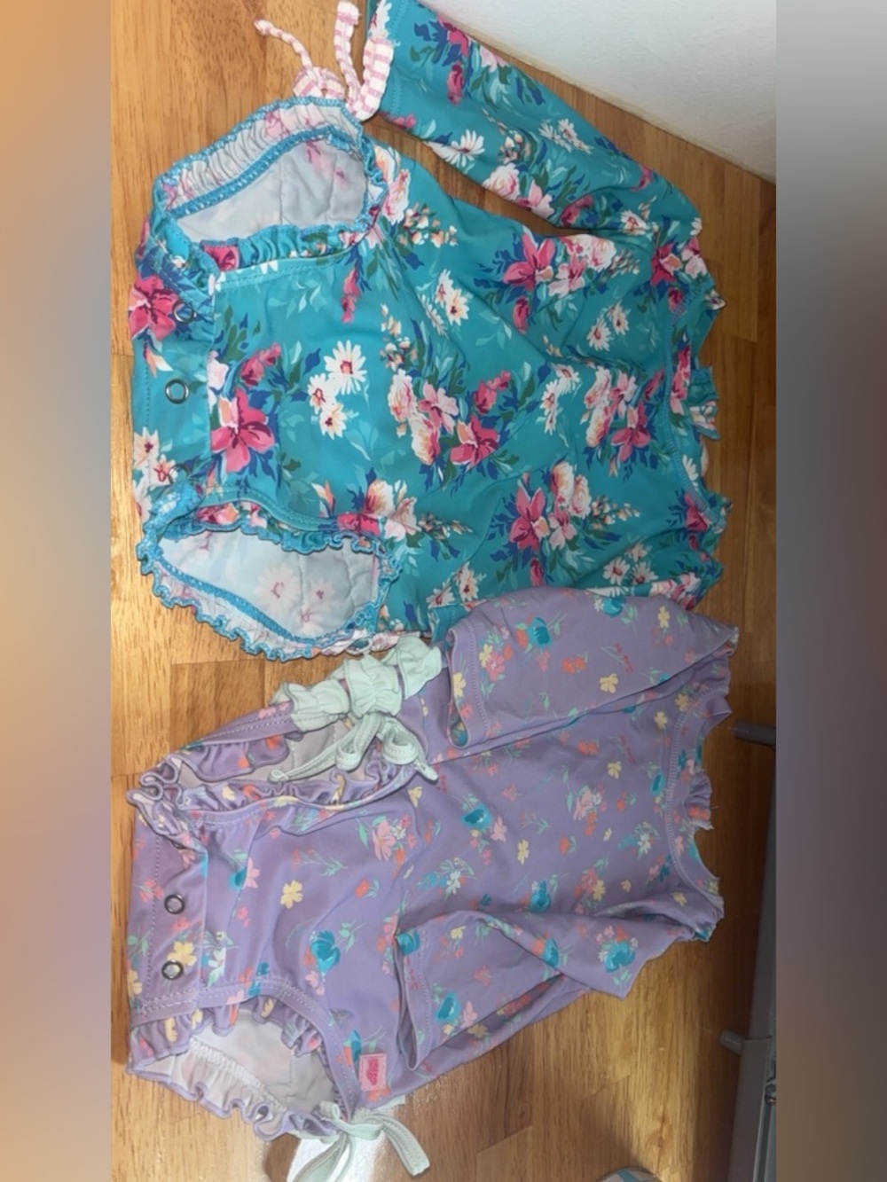 Ruffle butts lot swimwear size 12/18M girls